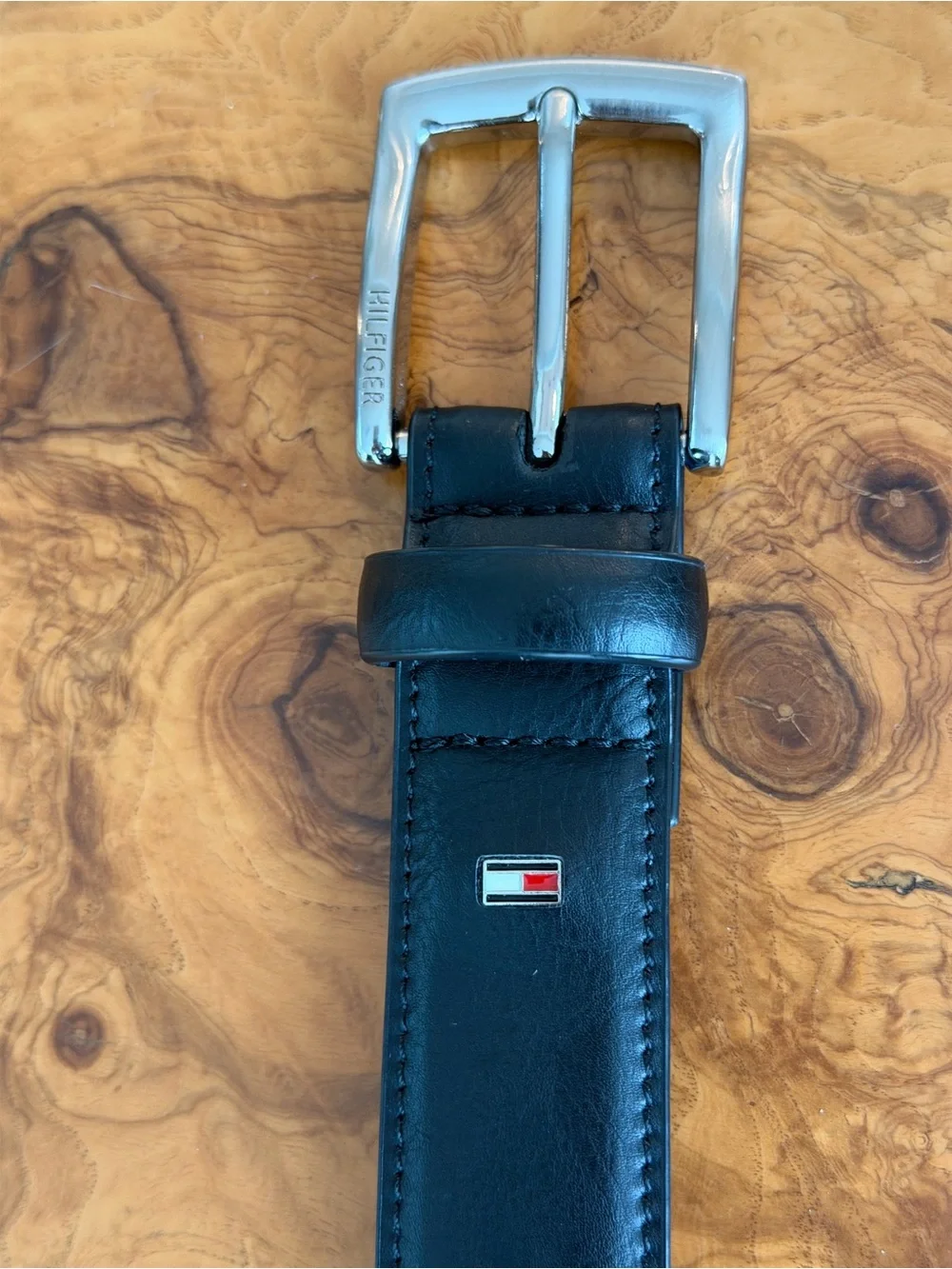 Tommy Hilfiger Flag Belt Boys Size M 26-28 Black